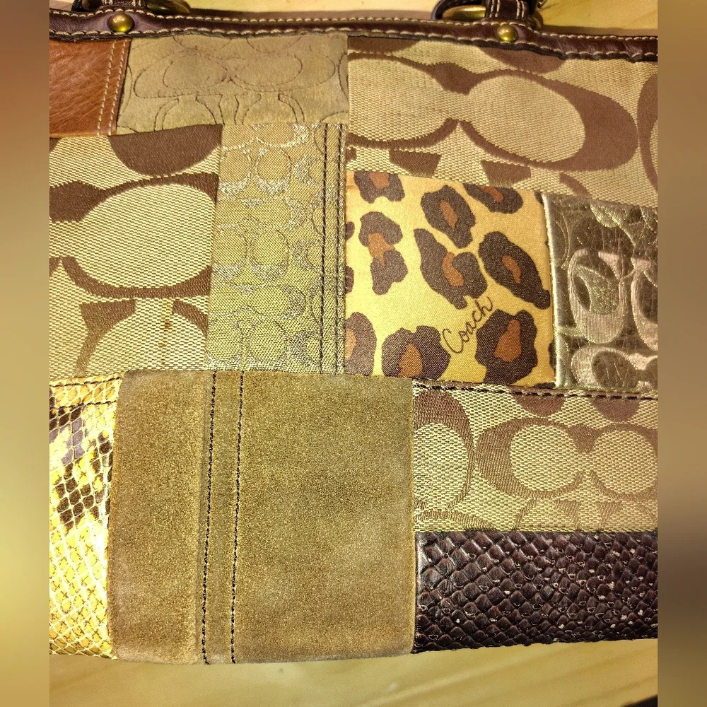 2008 Coach Patchwork Tote in Brown Tones - Picture 10 of 14